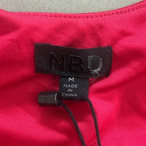 NBD Vibrant Red Backless Dress - Picture 2 of 8